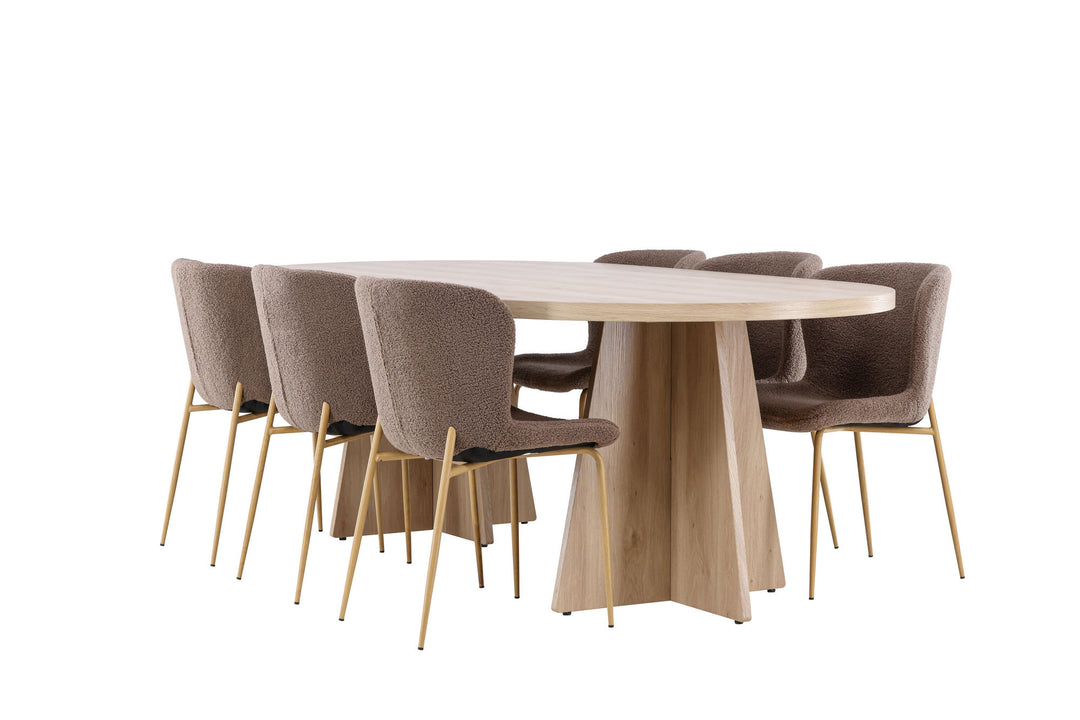Venture Home Bootcut Dining Table with Modesto Dining Chair