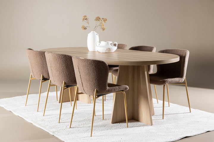 Venture Home Bootcut Dining Table with Modesto Dining Chair