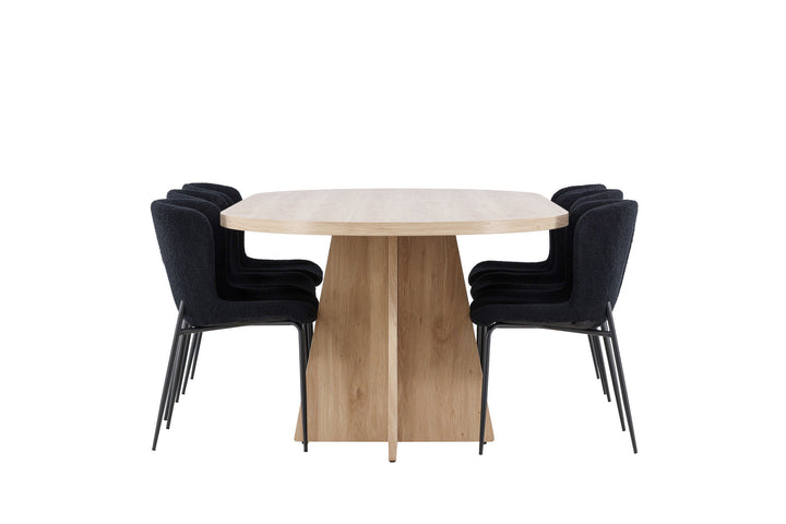 Venture Home Bootcut Dining Table with Modesto Dining Chair