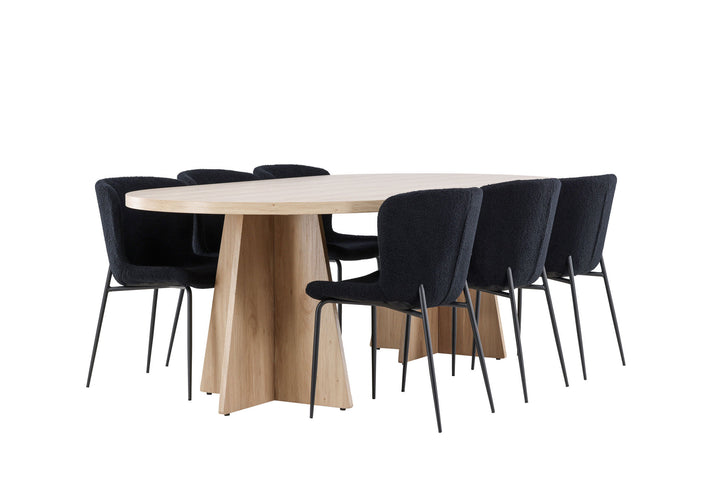 Venture Home Bootcut Dining Table with Modesto Dining Chair