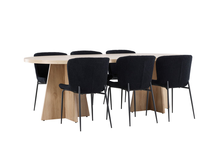 Venture Home Bootcut Dining Table with Modesto Dining Chair