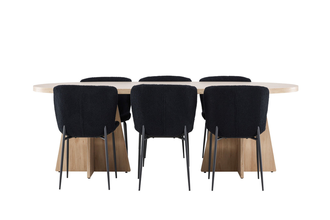 Venture Home Bootcut Dining Table with Modesto Dining Chair