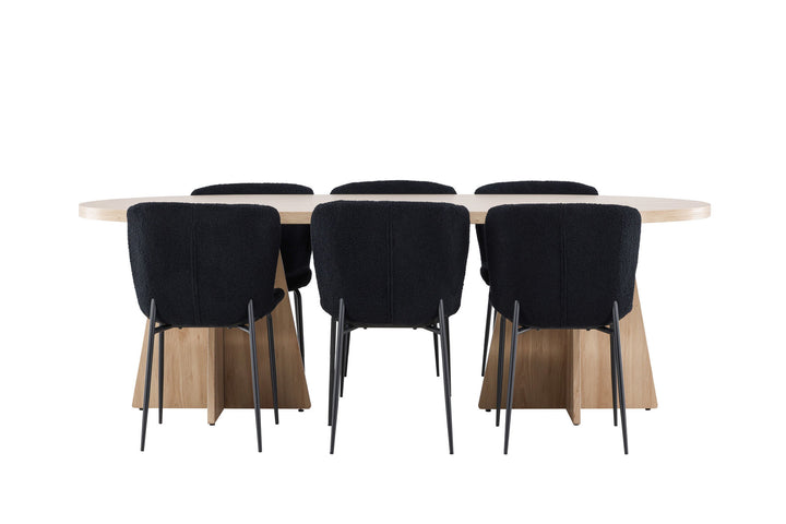 Venture Home Bootcut Dining Table with Modesto Dining Chair