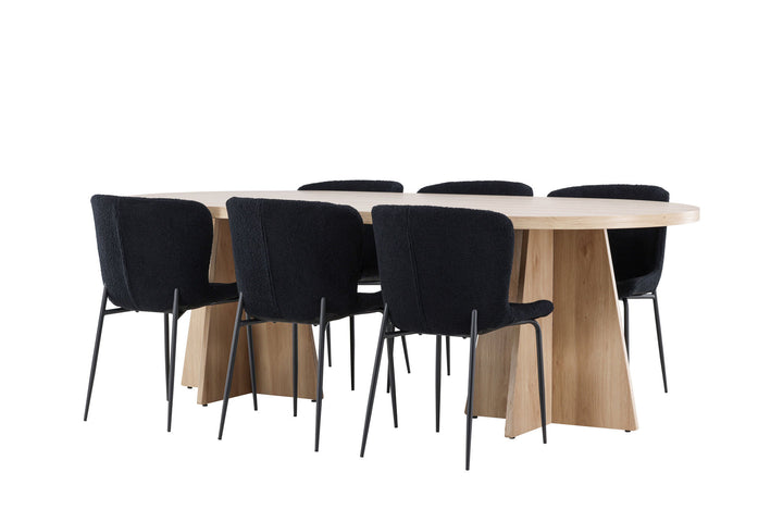 Venture Home Bootcut Dining Table with Modesto Dining Chair