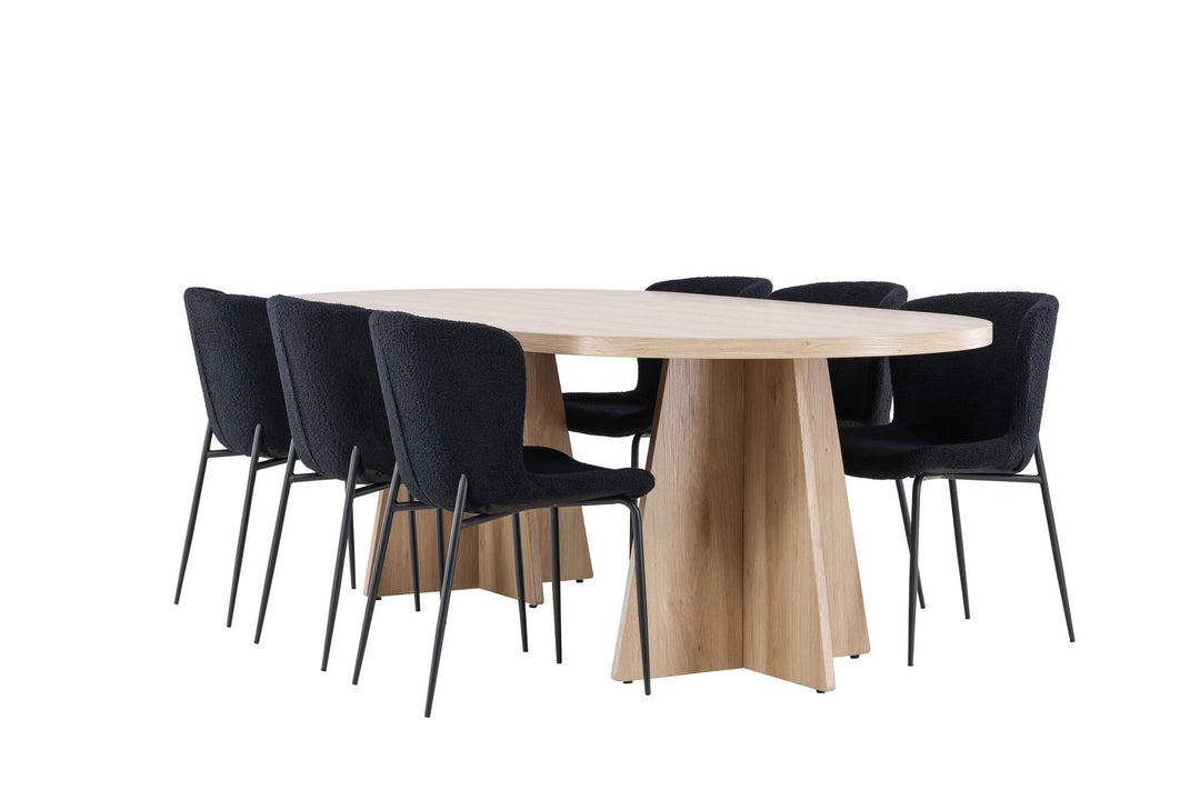 Venture Home Bootcut Dining Table with Modesto Dining Chair