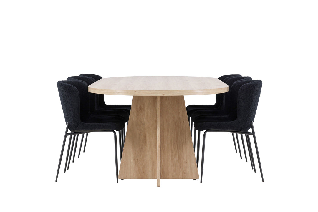Venture Home Bootcut Dining Table with Modesto Dining Chair