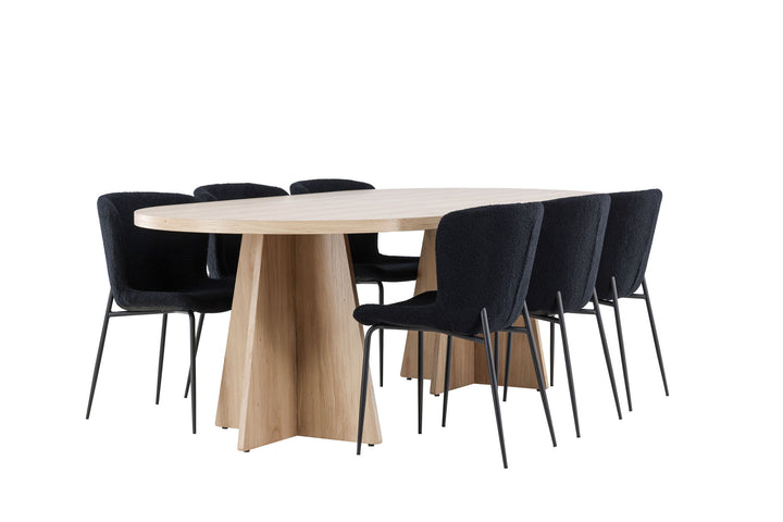 Venture Home Bootcut Dining Table with Modesto Dining Chair