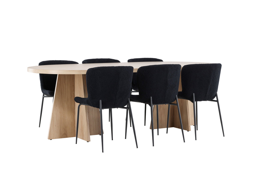 Venture Home Bootcut Dining Table with Modesto Dining Chair