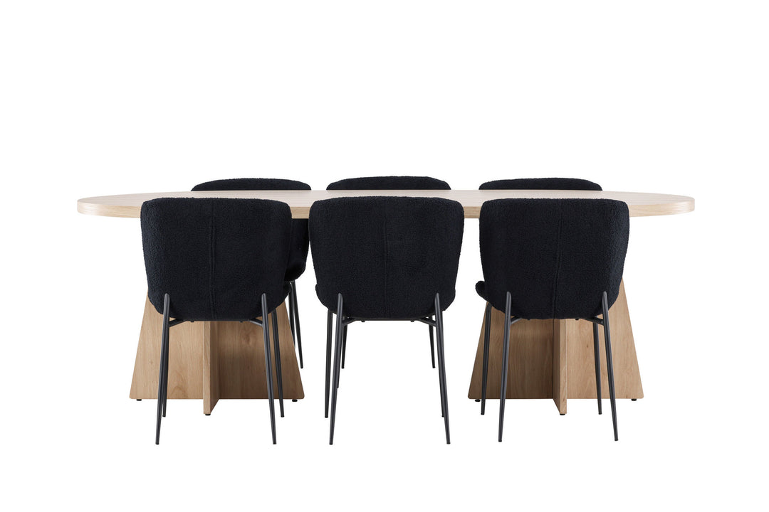 Venture Home Bootcut Dining Table with Modesto Dining Chair