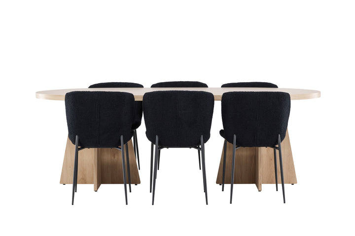 Venture Home Bootcut Dining Table with Modesto Dining Chair