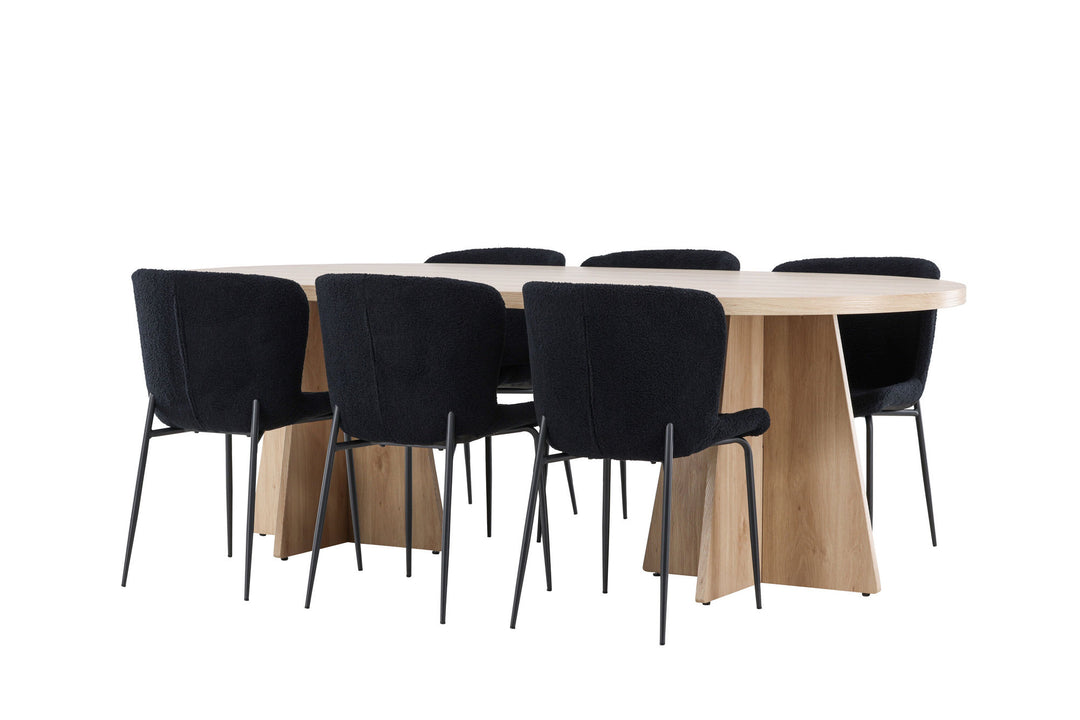 Venture Home Bootcut Dining Table with Modesto Dining Chair