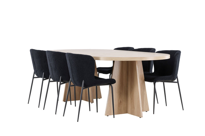 Venture Home Bootcut Dining Table with Modesto Dining Chair