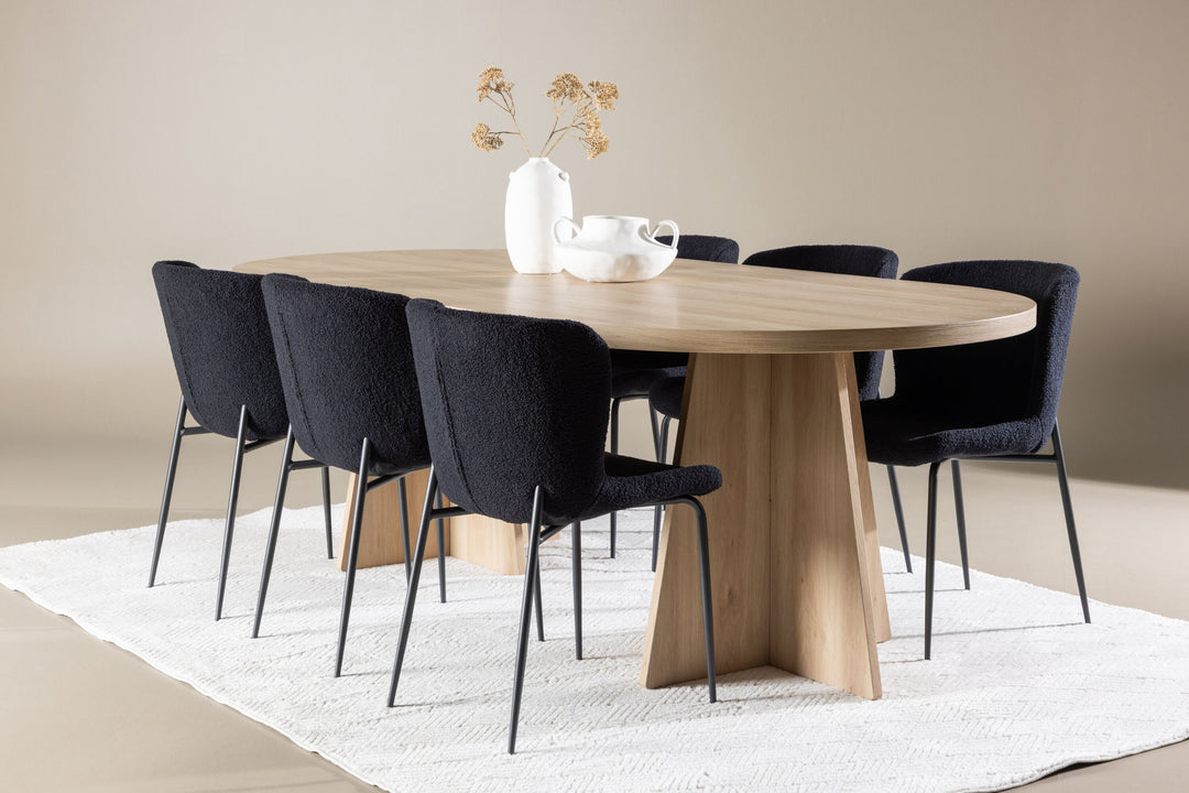 Venture Home Bootcut Dining Table with Modesto Dining Chair