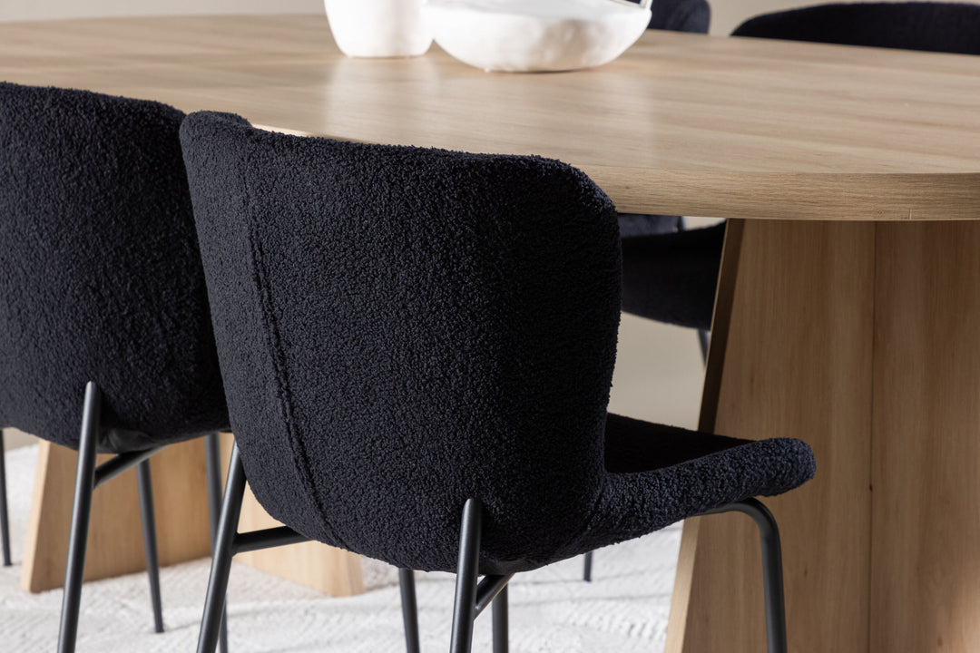 Venture Home Bootcut Dining Table with Modesto Dining Chair