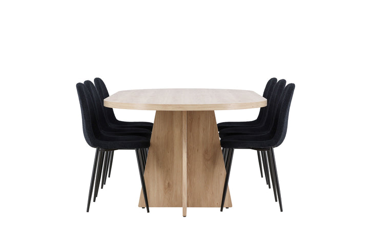 Venture Home Bootcut Dining Table with Polar Dining Chair