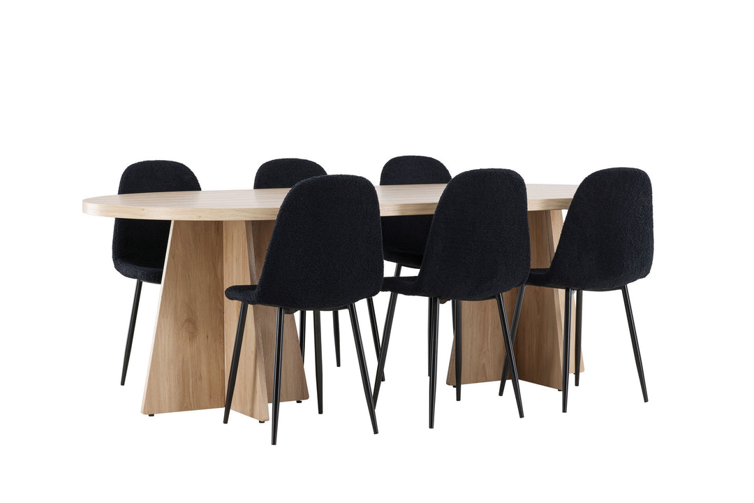 Venture Home Bootcut Dining Table with Polar Dining Chair