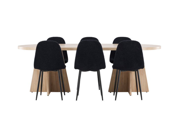 Venture Home Bootcut Dining Table with Polar Dining Chair
