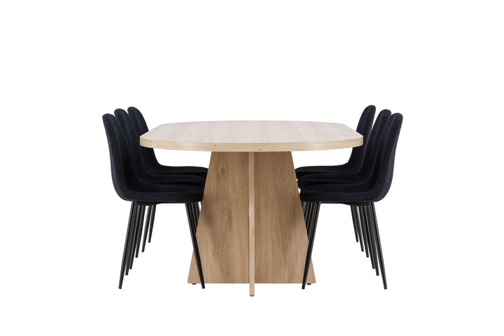 Venture Home Bootcut Dining Table with Polar Dining Chair