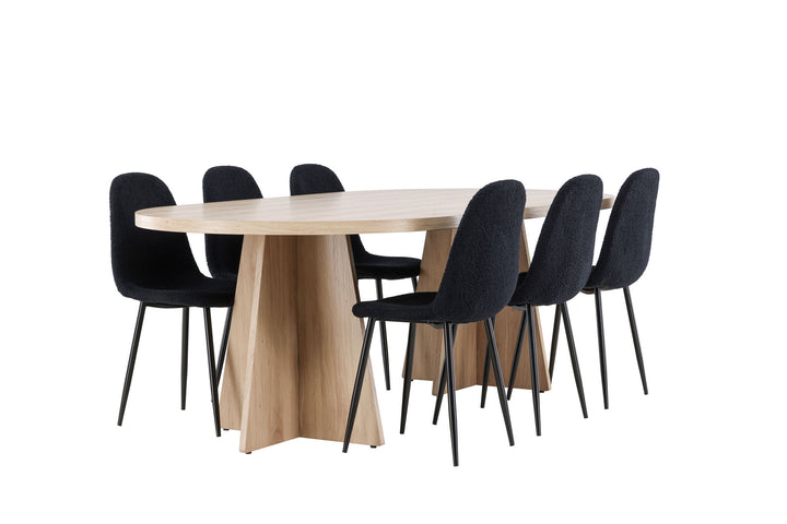 Venture Home Bootcut Dining Table with Polar Dining Chair
