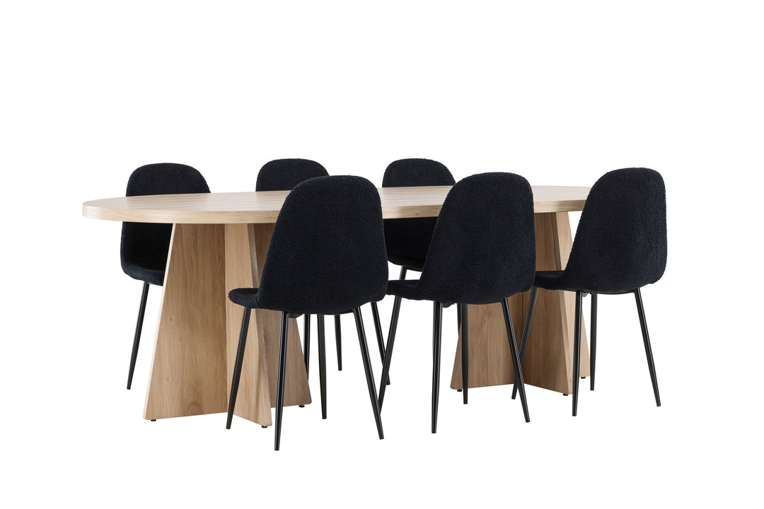 Venture Home Bootcut Dining Table with Polar Dining Chair