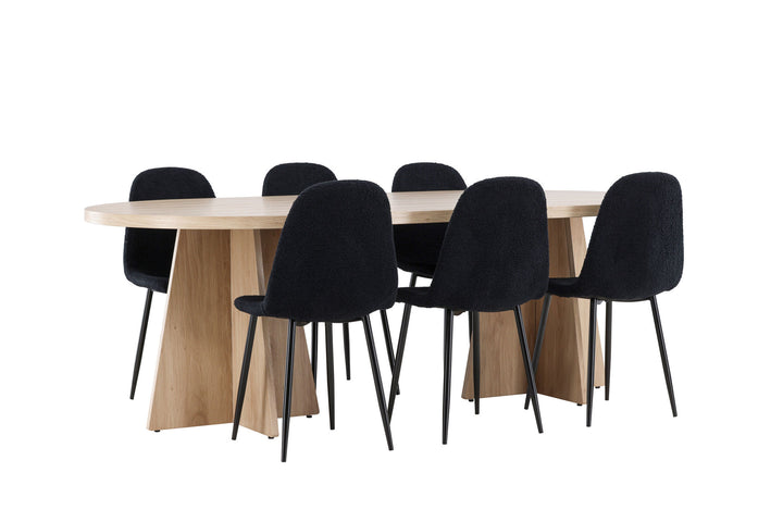 Venture Home Bootcut Dining Table with Polar Dining Chair