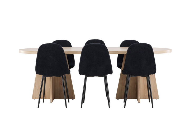 Venture Home Bootcut Dining Table with Polar Dining Chair