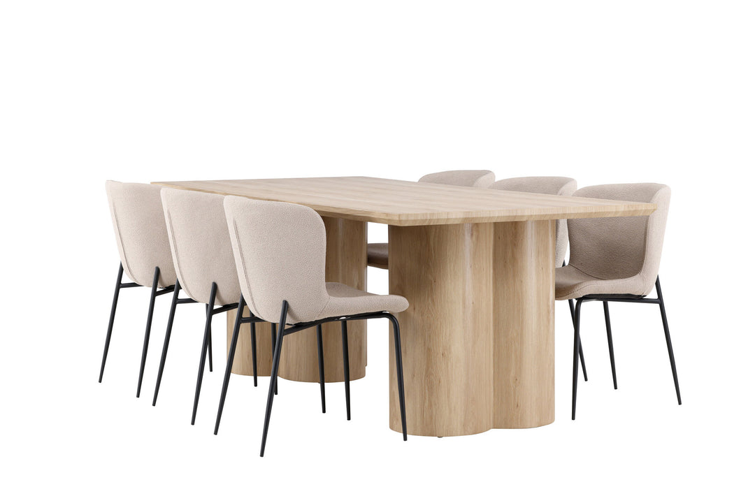 Venture Home Olivia Dining Table with Modesto Dining Chair