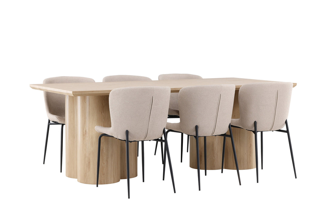 Venture Home Olivia Dining Table with Modesto Dining Chair