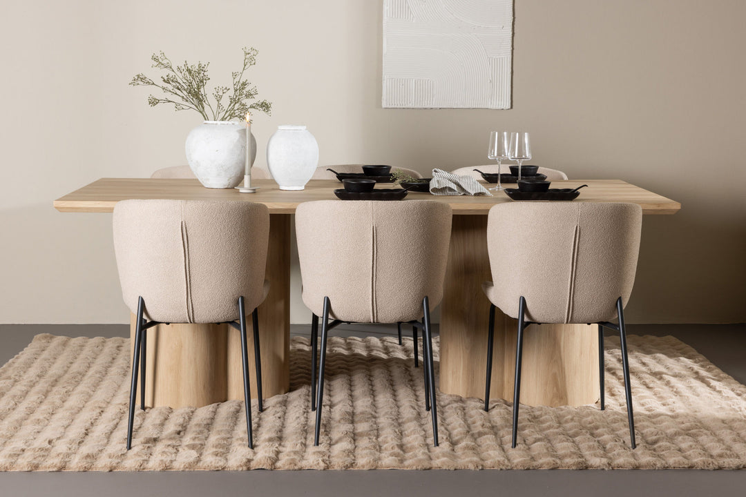 Venture Home Olivia Dining Table with Modesto Dining Chair