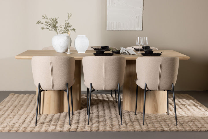 Venture Home Olivia Dining Table with Modesto Dining Chair