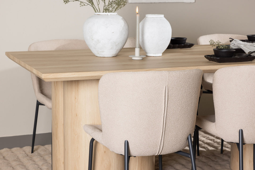 Venture Home Olivia Dining Table with Modesto Dining Chair