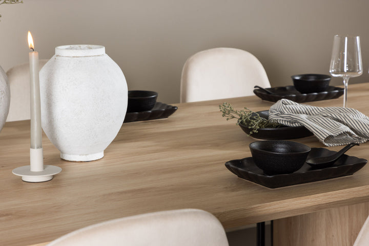 Venture Home Olivia Dining Table with Polar Dining Chair