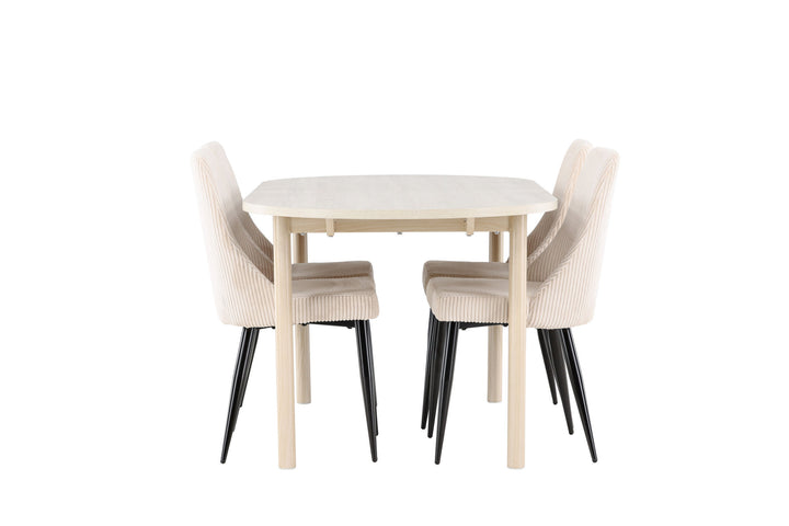 Venture Home Andy Dining Table with Leone Dining Chair