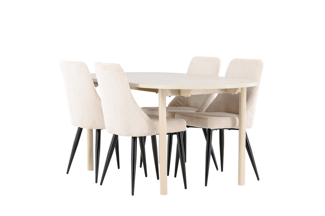 Venture Home Andy Dining Table with Leone Dining Chair