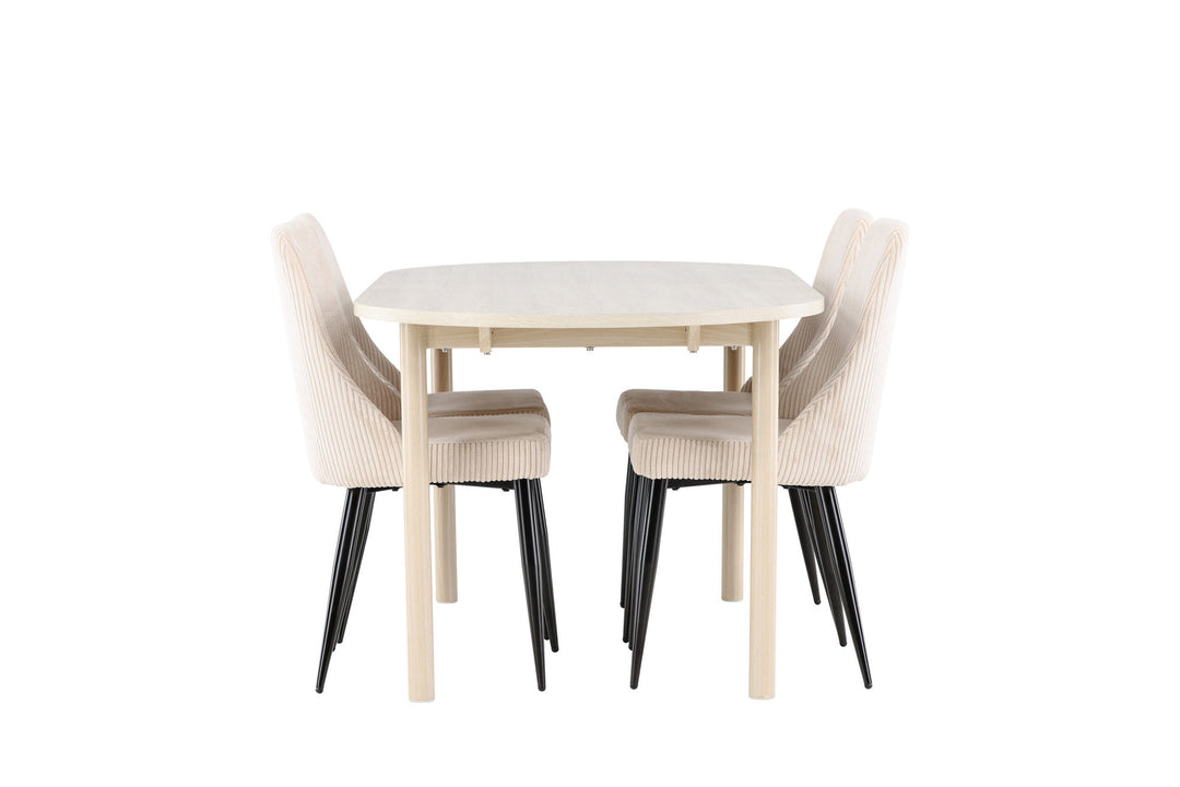 Venture Home Andy Dining Table with Leone Dining Chair