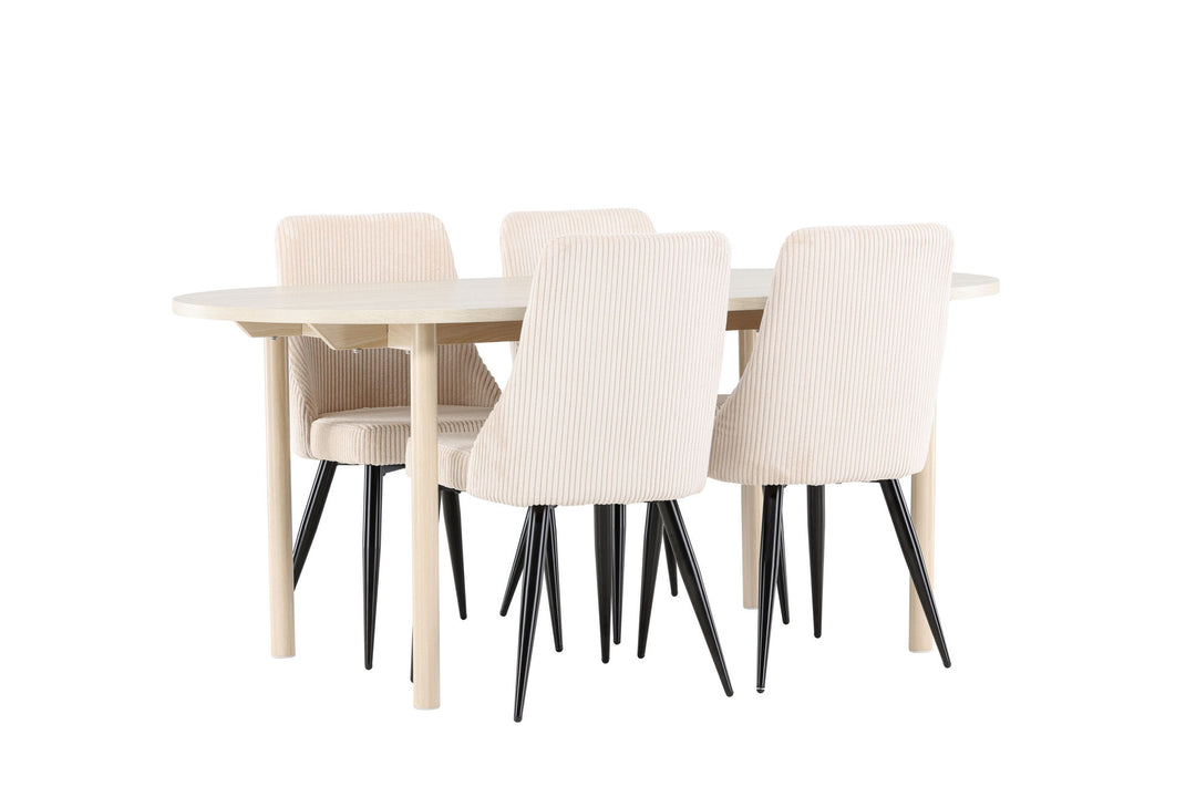 Venture Home Andy Dining Table with Leone Dining Chair