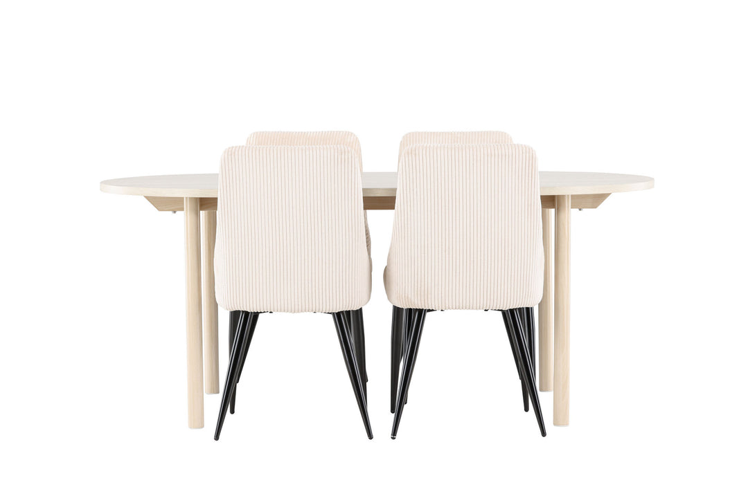 Venture Home Andy Dining Table with Leone Dining Chair