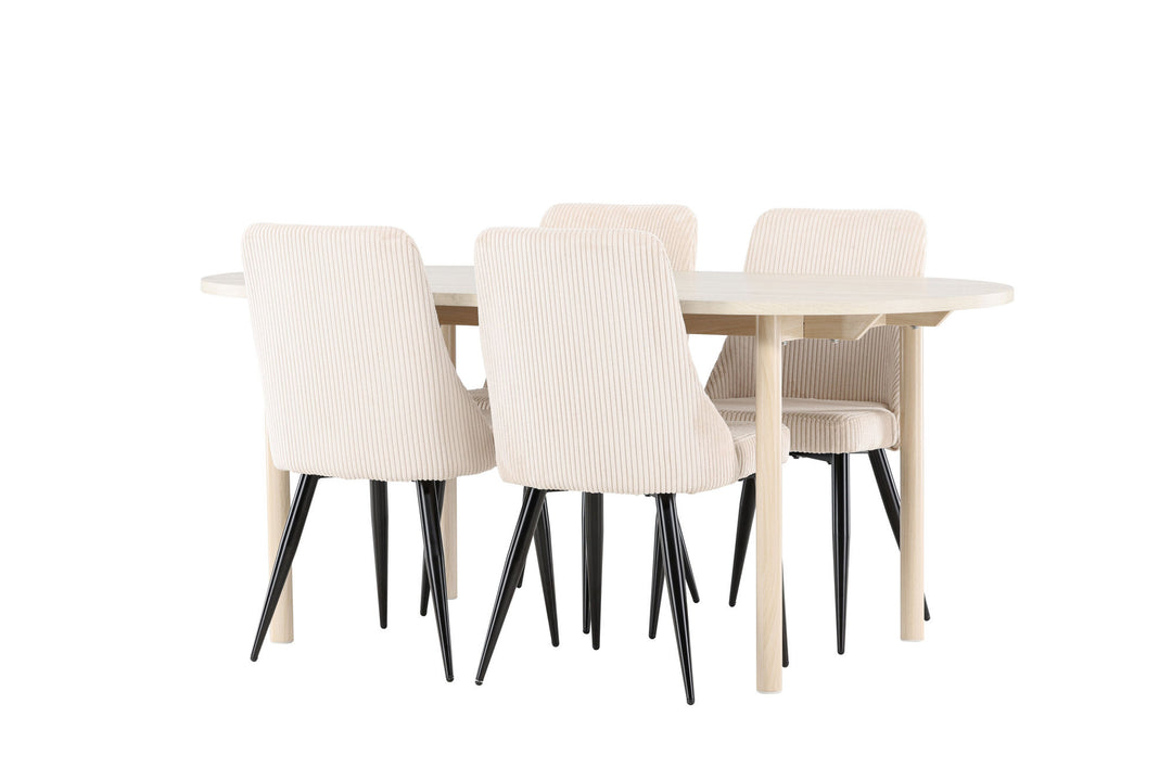 Venture Home Andy Dining Table with Leone Dining Chair