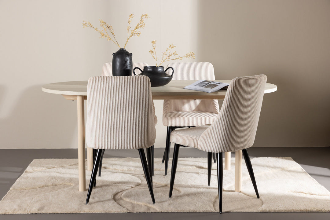 Venture Home Andy Dining Table with Leone Dining Chair