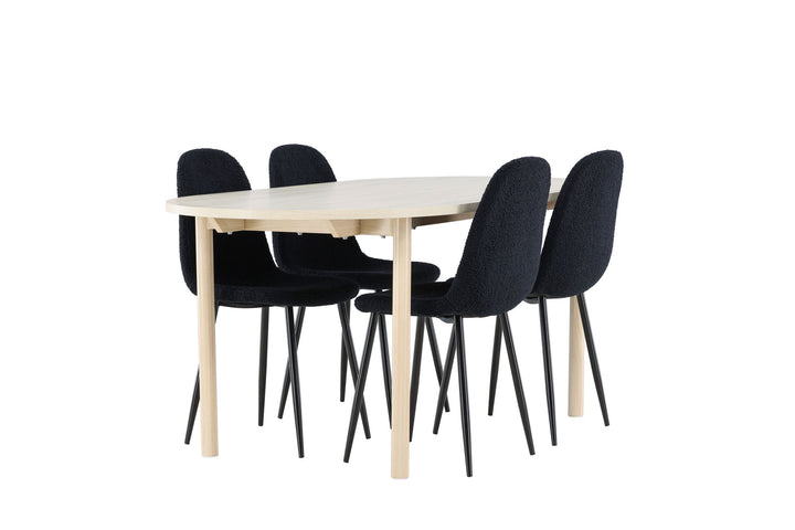 Venture Home Andy Dining Table with Polar Dining Chair