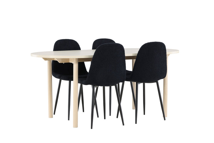 Venture Home Andy Dining Table with Polar Dining Chair