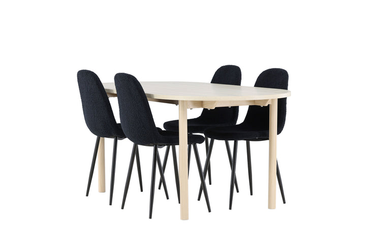 Venture Home Andy Dining Table with Polar Dining Chair