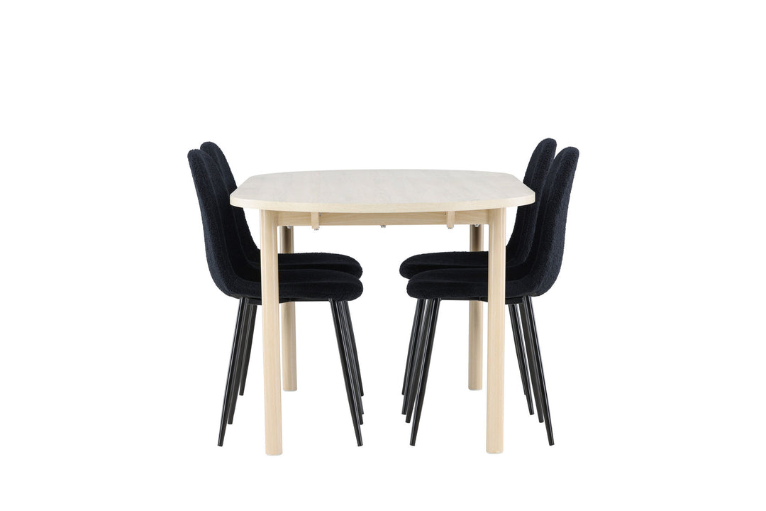 Venture Home Andy Dining Table with Polar Dining Chair