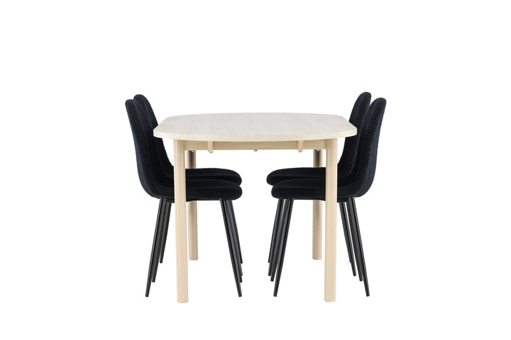 Venture Home Andy Dining Table with Polar Dining Chair