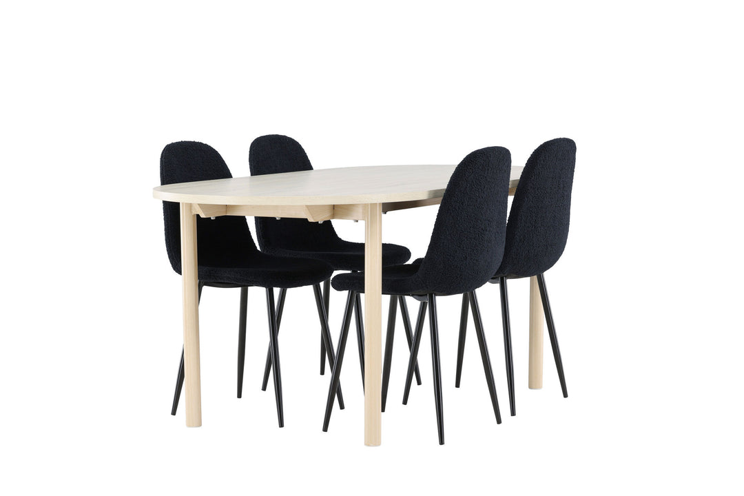 Venture Home Andy Dining Table with Polar Dining Chair