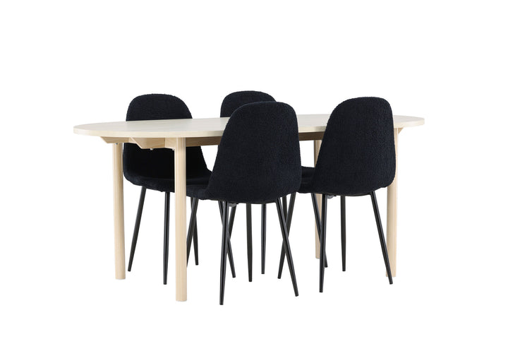 Venture Home Andy Dining Table with Polar Dining Chair