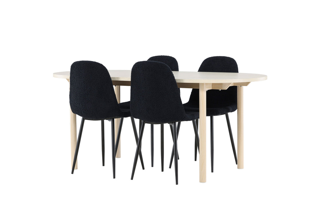 Venture Home Andy Dining Table with Polar Dining Chair