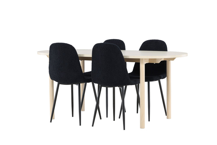 Venture Home Andy Dining Table with Polar Dining Chair