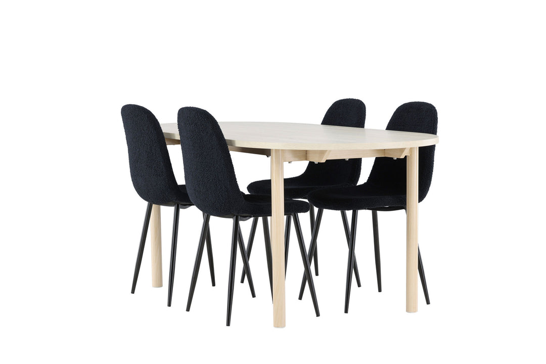 Venture Home Andy Dining Table with Polar Dining Chair