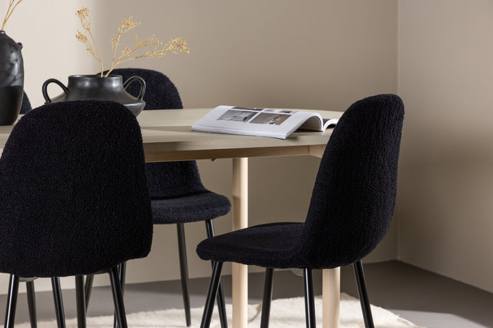 Venture Home Andy Dining Table with Polar Dining Chair